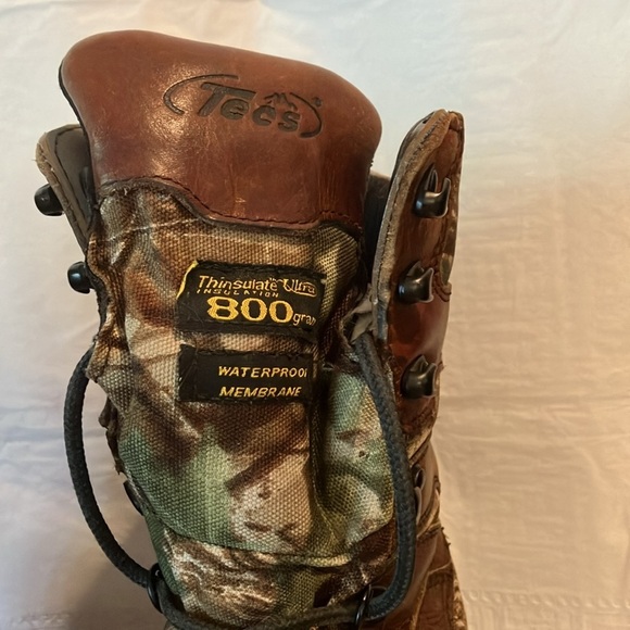 Tecs 800gram Men’s Sz 8 Thinsulate 10” Camouflage Lace up Hunting Boots GUC main image 9